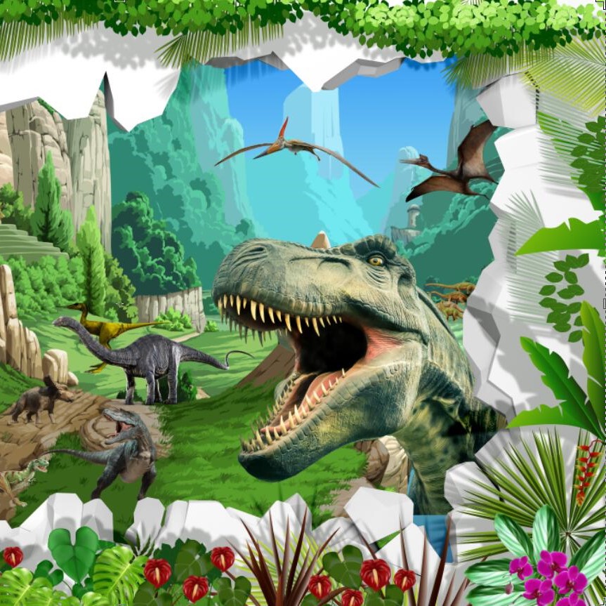 ancient dinosaur 3D wallpaper