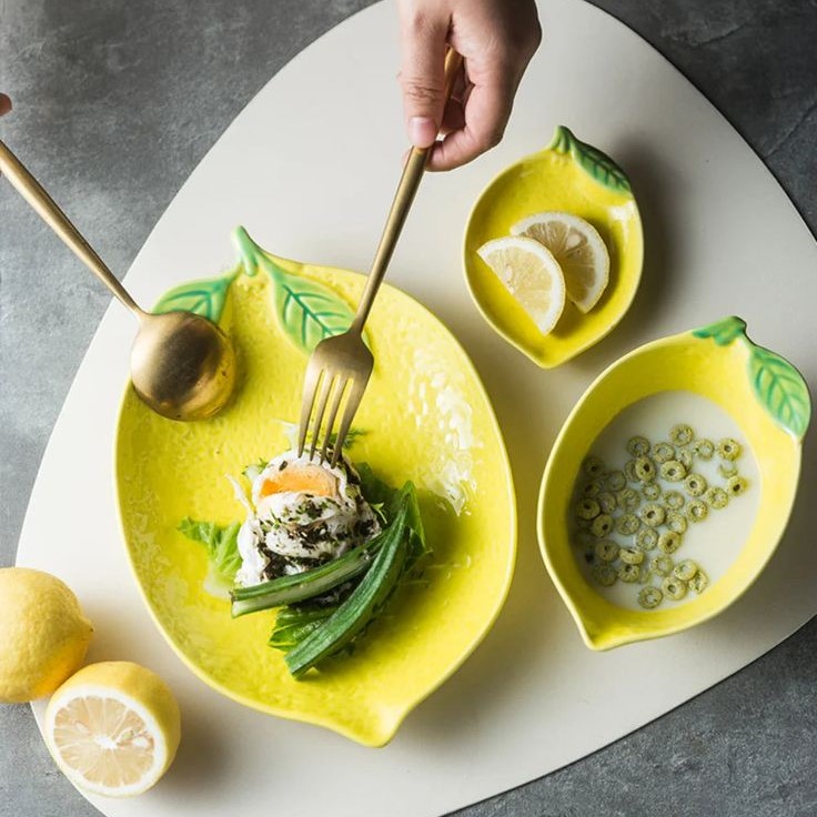 vibrant fruit shaped plate